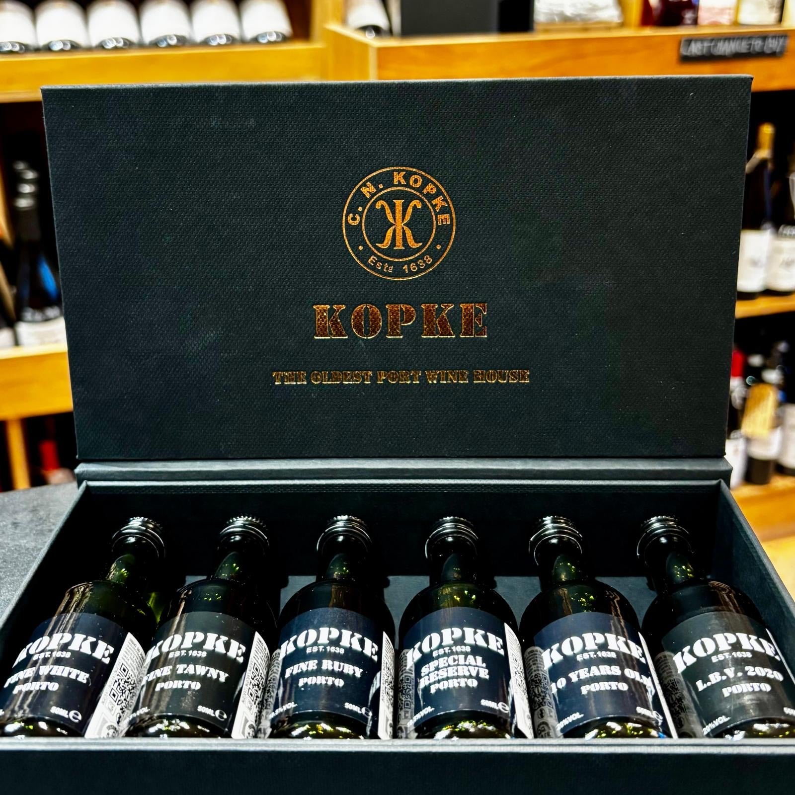 Kopke Gift Pack, A Mixed Six 50ml Bottles - Butler's Wine Cellar Brighton