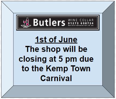 1st of June - Kemp Town shop opening hours