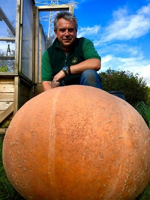 James Hocking and his pumpkins