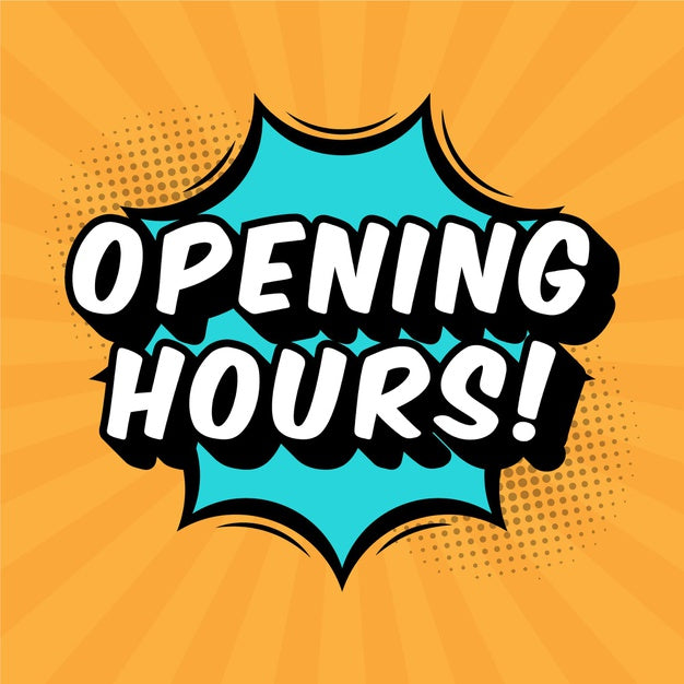 Opening Hours Update April 2021