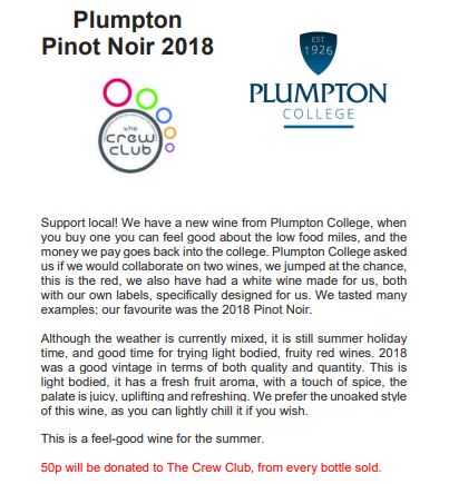 Wine for the weekend - Plumpton Pinot Noir
