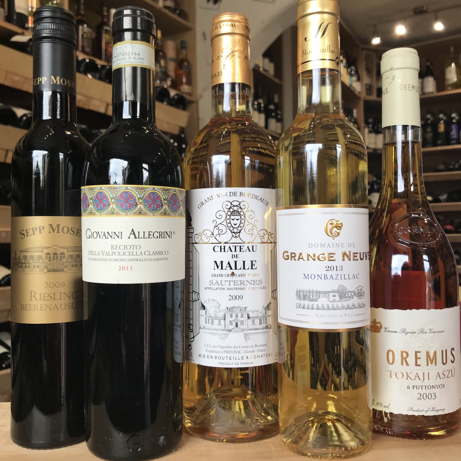 Sweet and dessert wine