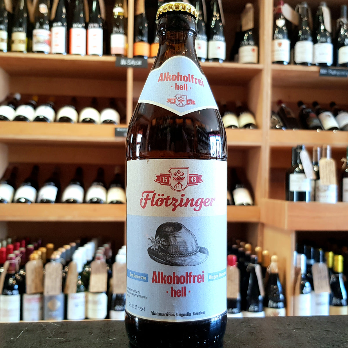 Flotzinger Alkoholfrei Hell &lt;0.5% 500ml - Butler&#39;s Wine Cellar Brighton