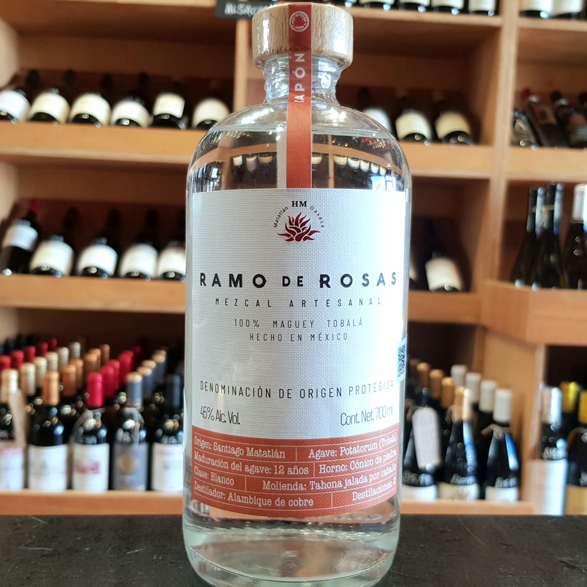 Ramo de Rosas Tobala Capon Mezcal 70cl