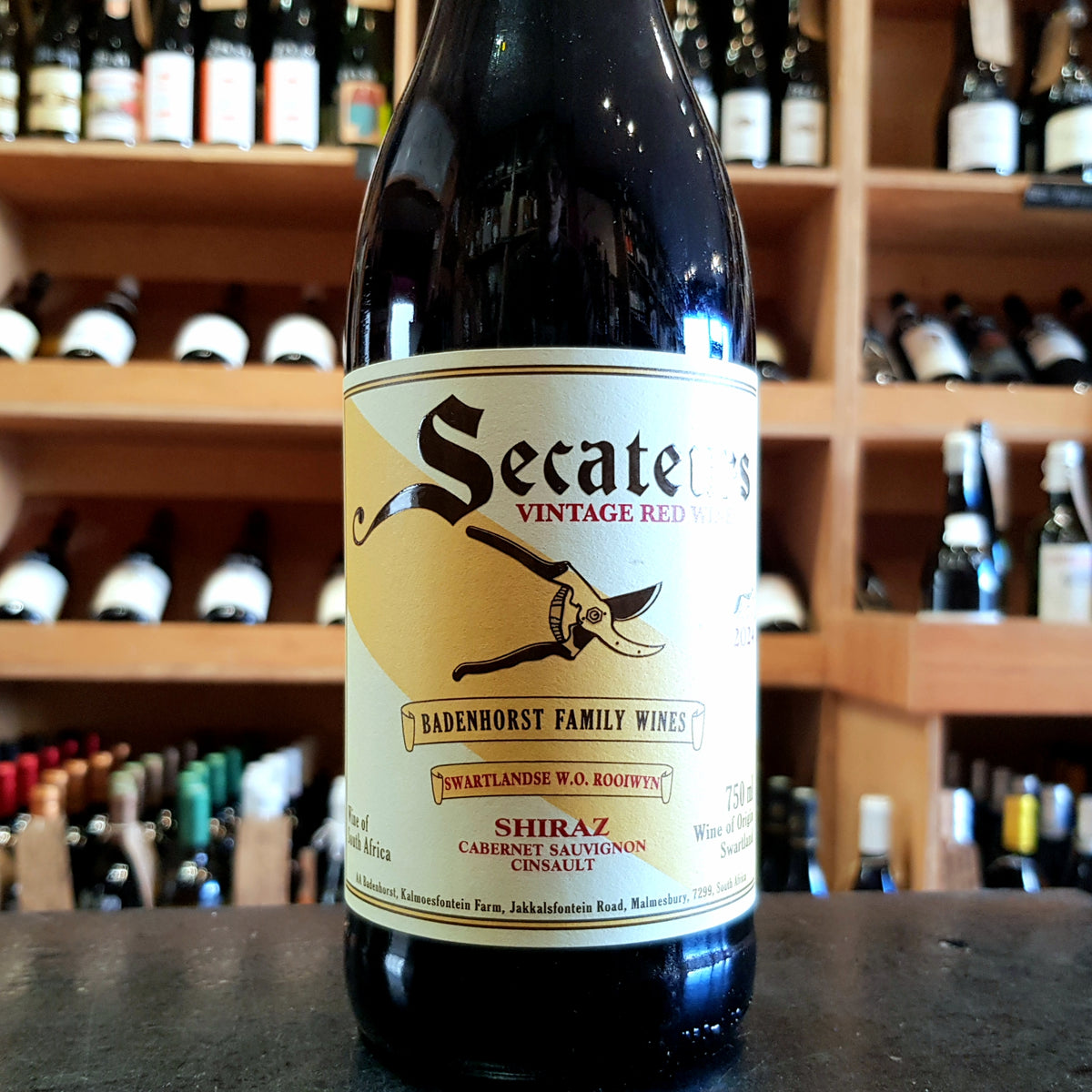 Secateurs Shiraz Grenache Cinsault Badenhorst 2024 - Butler&#39;s Wine Cellar Brighton
