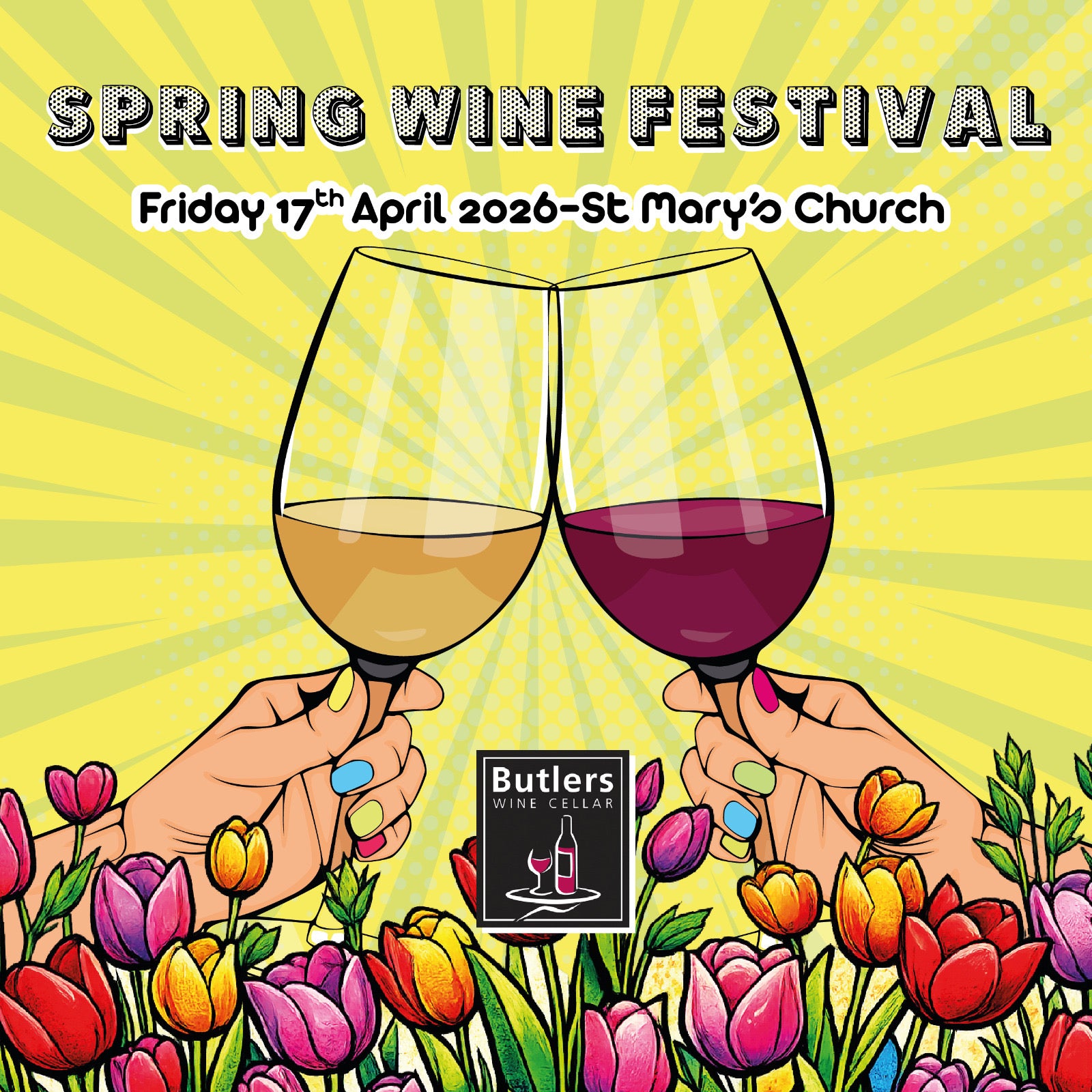 Spring Wine Festival - St Mary's Church - Friday 17th April 2026 6:30-8:30pm - Butler's Wine Cellar Brighton