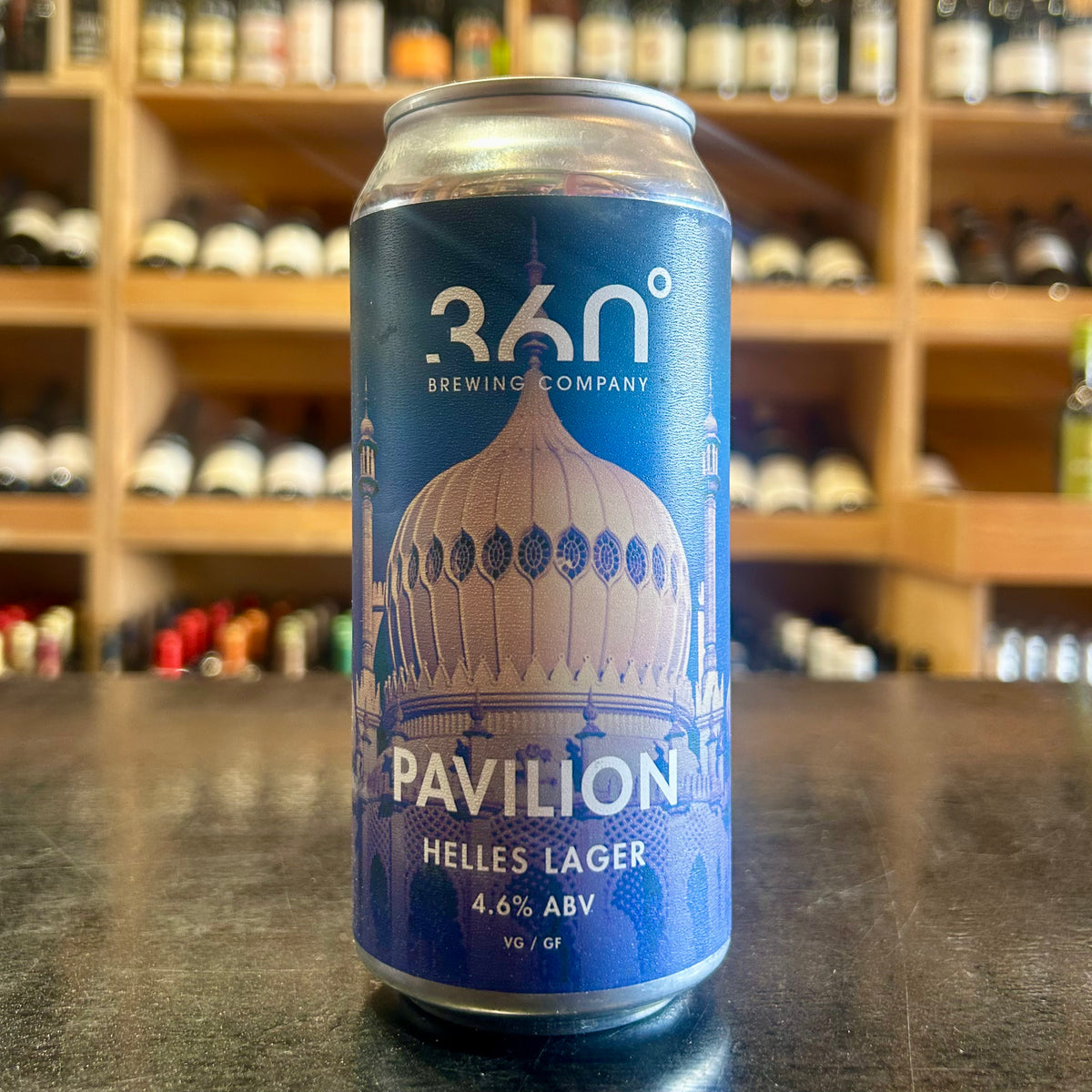 360 Brewing Company Pavilion Helles Lager 4.6% - Butler&#39;s Wine Cellar Brighton