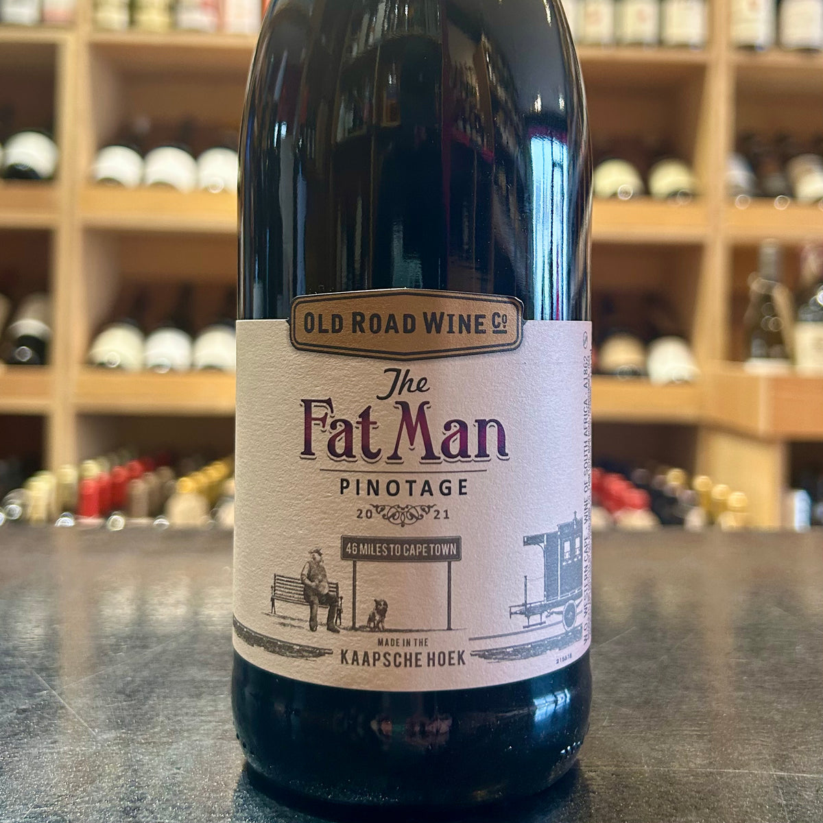 The Fat Man Pinotage Old Road Wine Co 2021 - Butler&#39;s Wine Cellar Brighton
