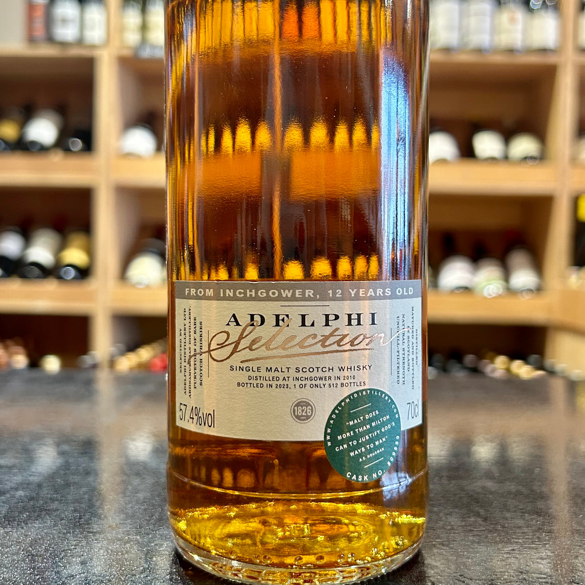 Adelphi Selection Cask #809889 Inchgower 12 Year Old 57.4% 70cl - Butler&#39;s Wine Cellar Brighton