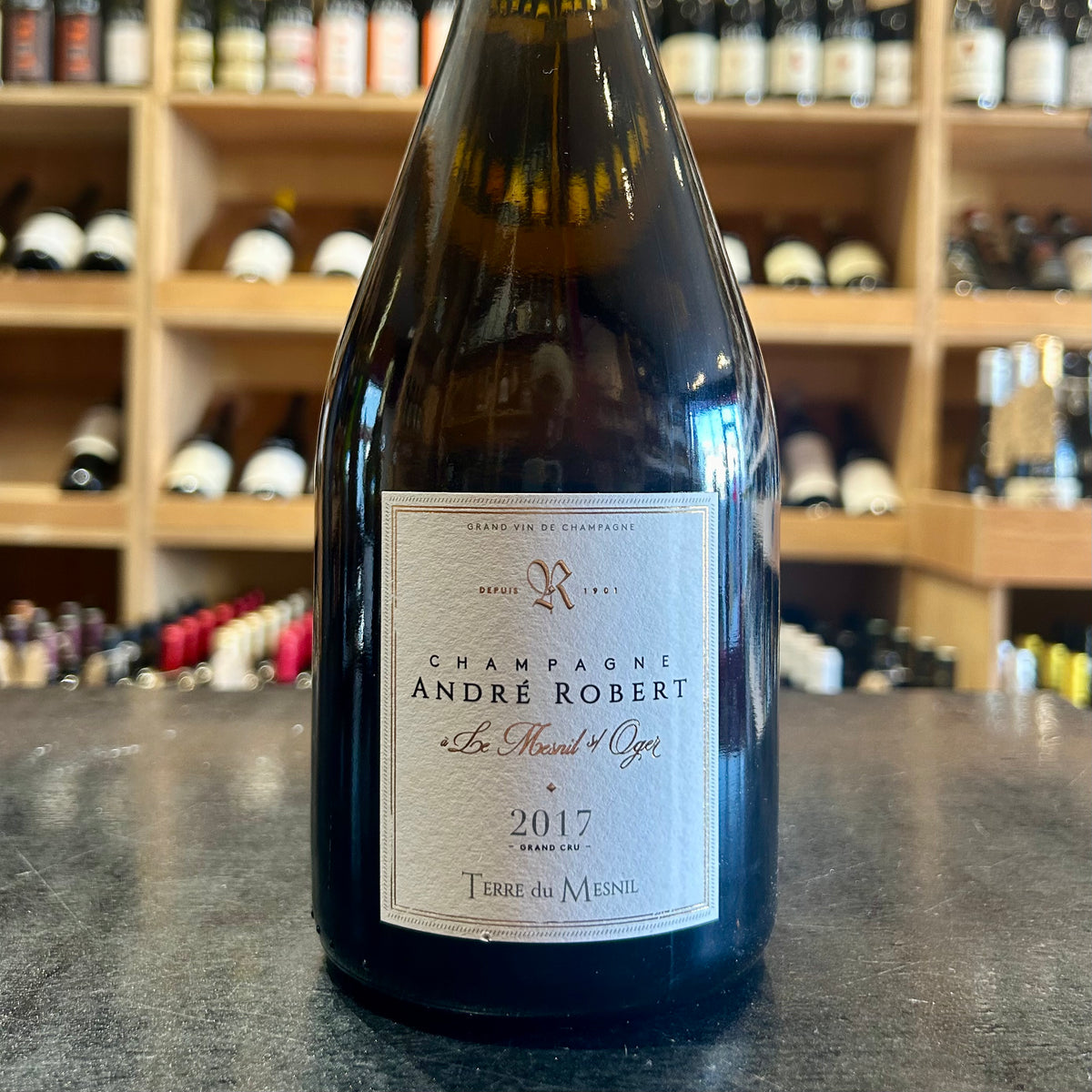 Champagne Andre Robert, &#39;Terre du Mesnil&#39; Millesime 2017 - Butler&#39;s Wine Cellar Brighton