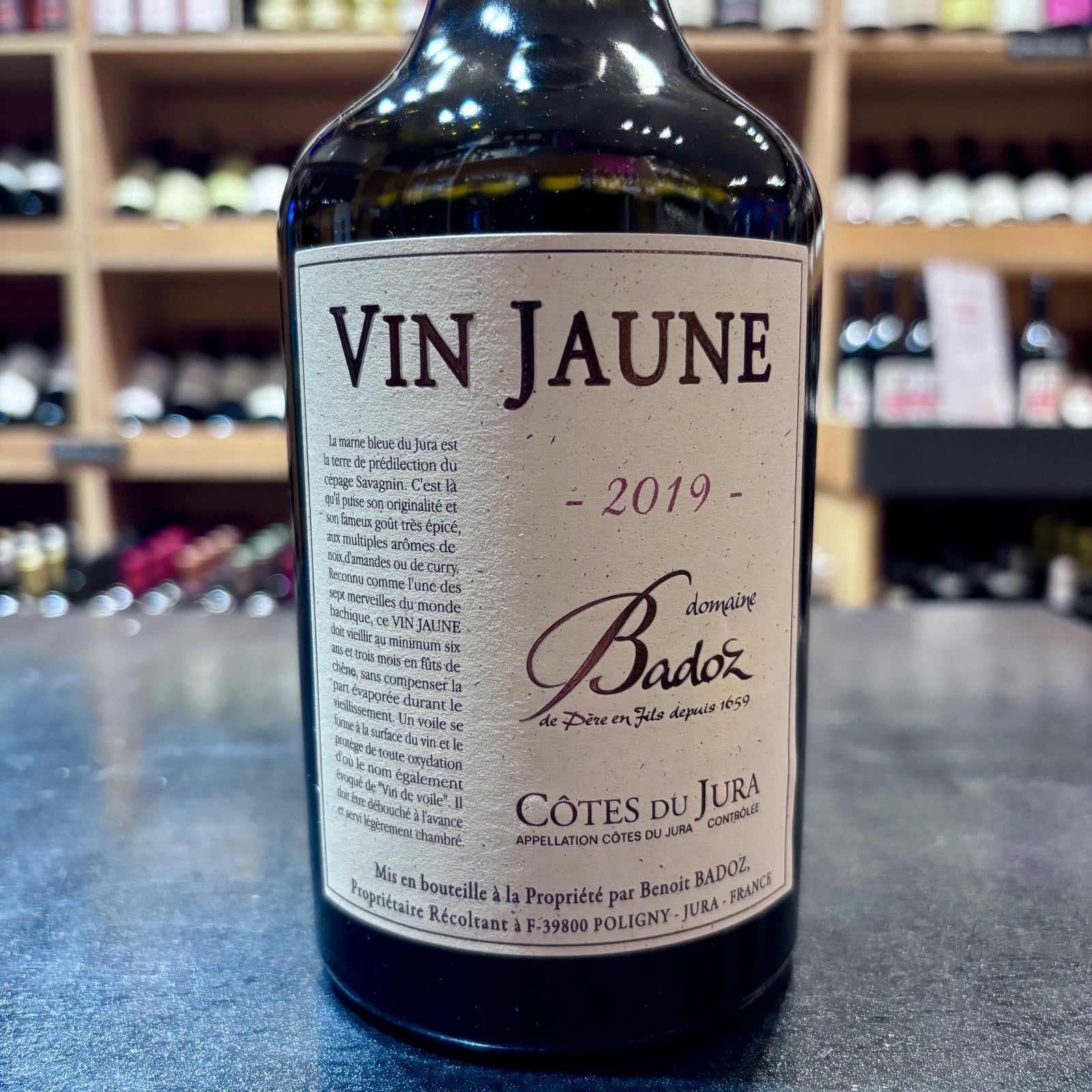 Domaine Benoît Badoz Côtes du Jura Vin Jaune Les Roussots (62cl) 2019 - Butler's Wine Cellar Brighton