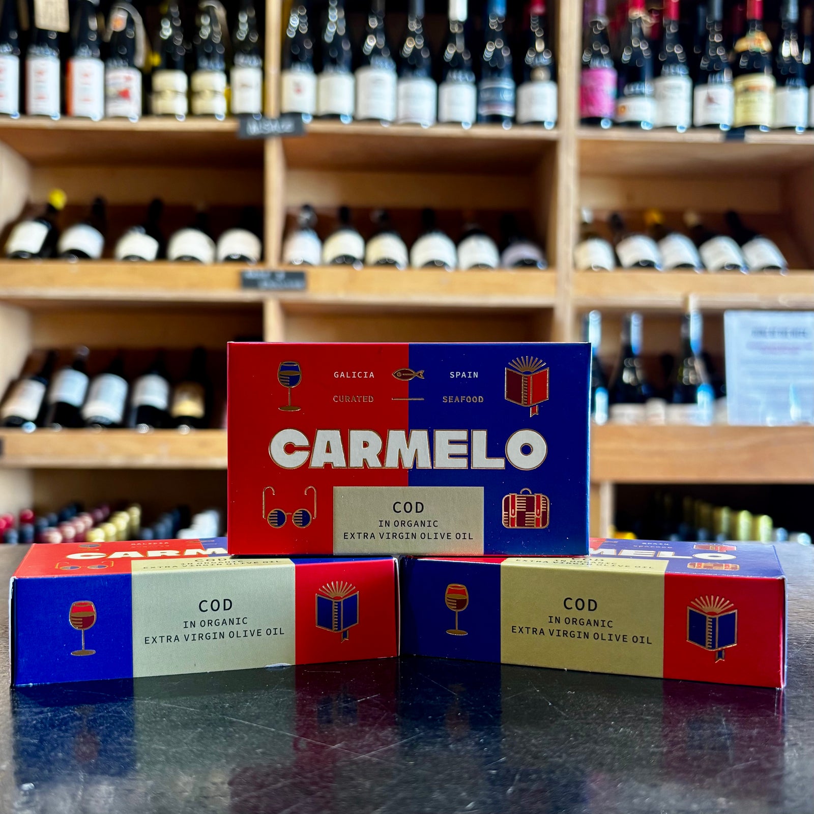 Carmelo Cod in Organic Extra Virgin Olive Oil 110g - Butler's Wine Cellar Brighton