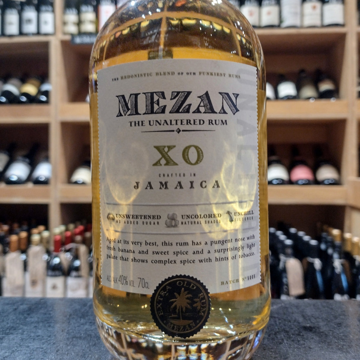 Mezan Rum Jamaican XO Unaltered 700ml 40% - Butler&#39;s Wine Cellar Brighton