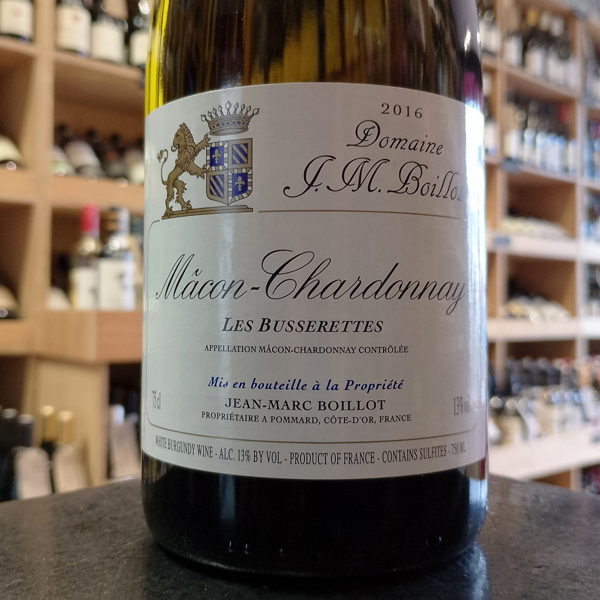 Macon Chardonnay Les Busserettes Domaine Jean-Marc Boillot 2016 - Butler&#39;s Wine Cellar Brighton