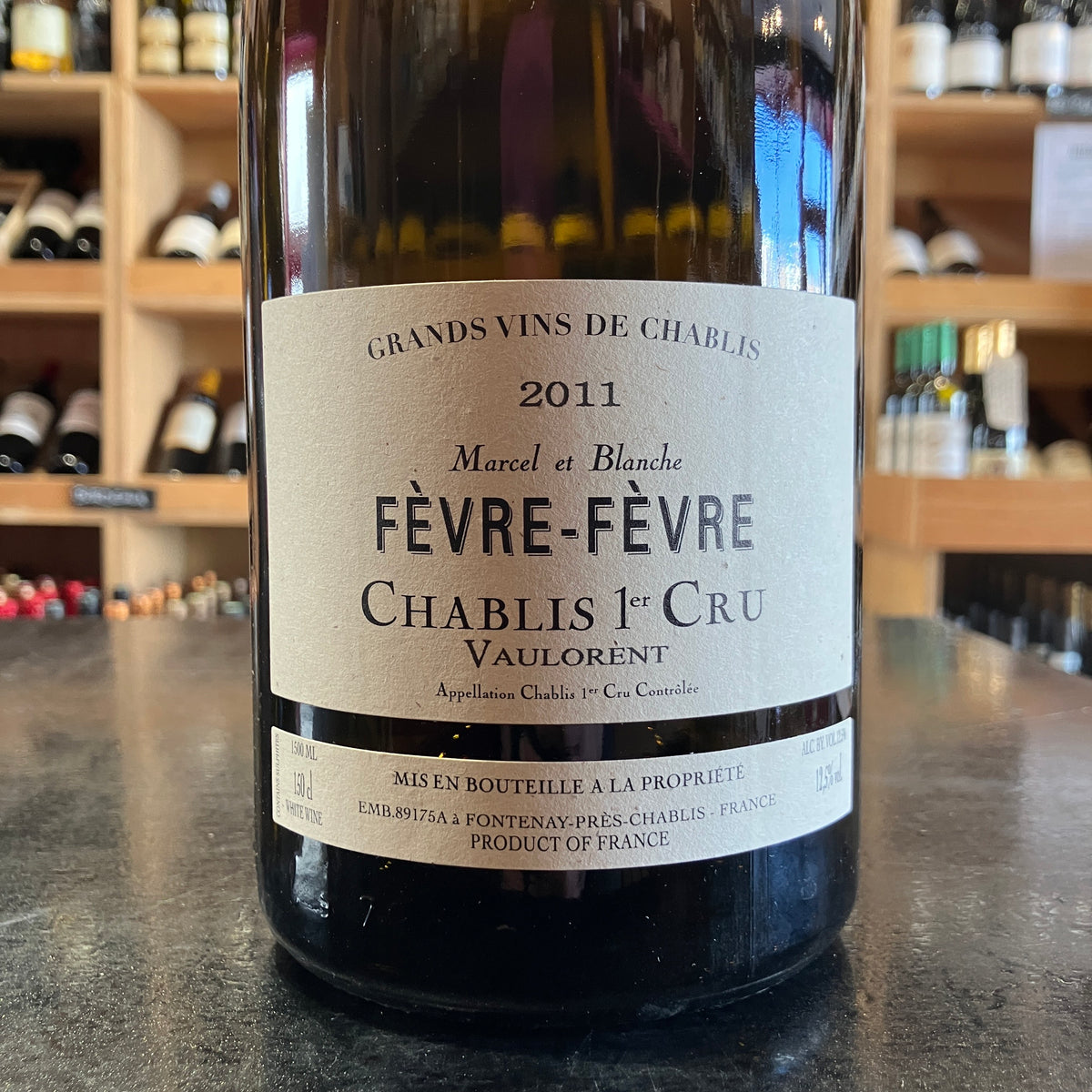 Chablis, Domaine Nathalie et Gilles Fevre 2011 Magnum - Butler&#39;s Wine Cellar Brighton