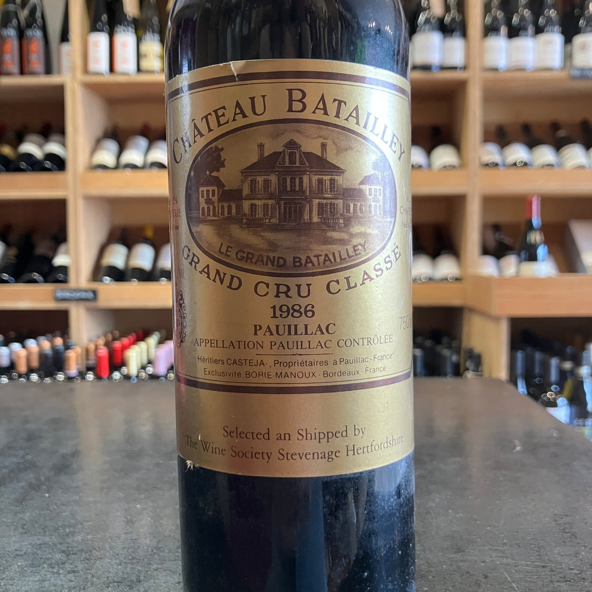 Chateau Batailley Cinquiemes Cru Pauillac 1986