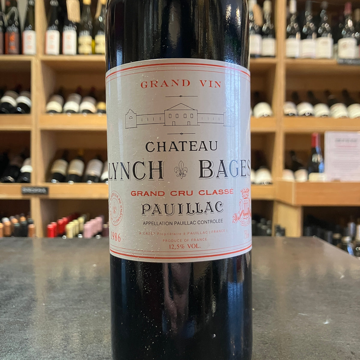 Chateau Lynch Bages Cinquiemes Cru Pauillac 1986