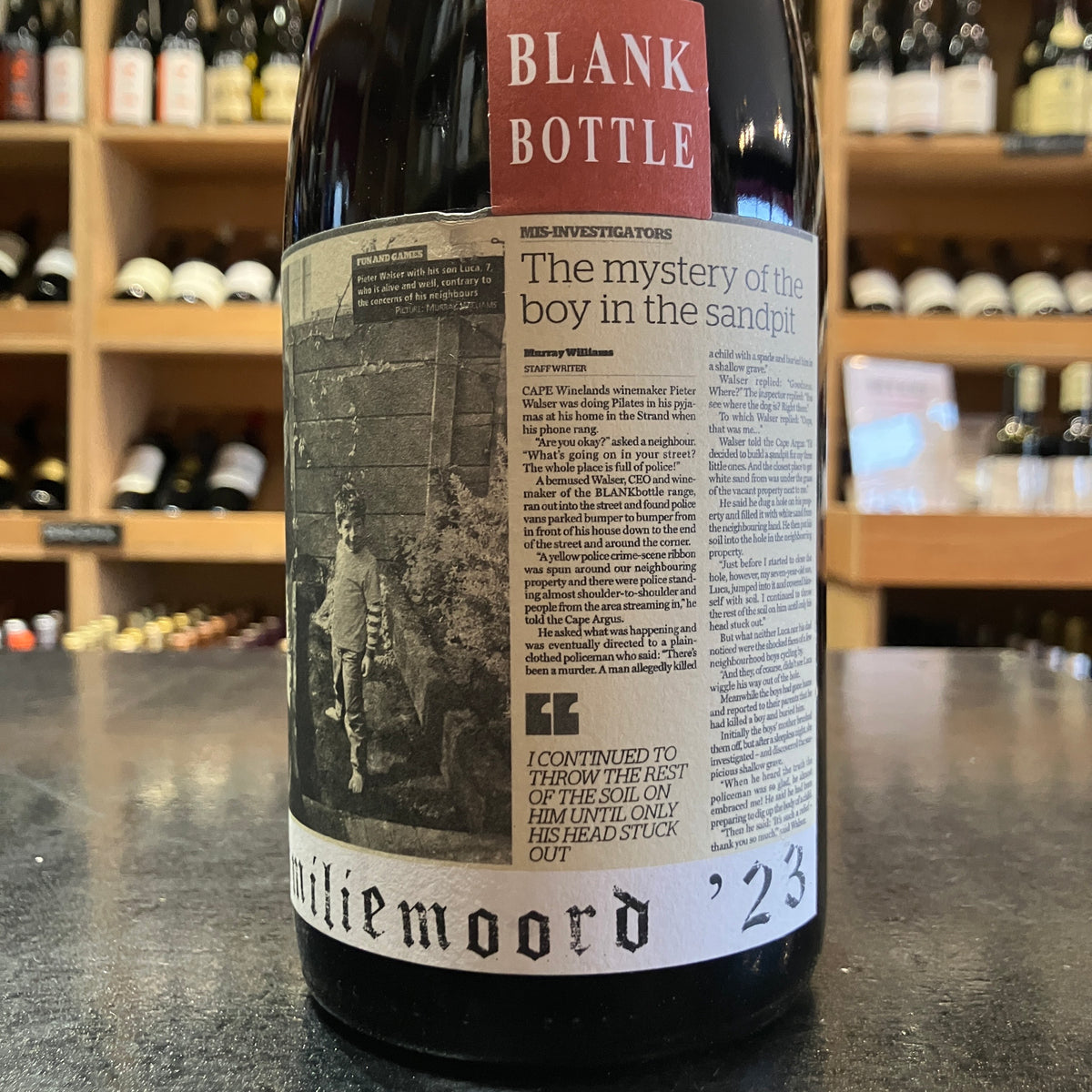Blank Bottle Familemoord 2023