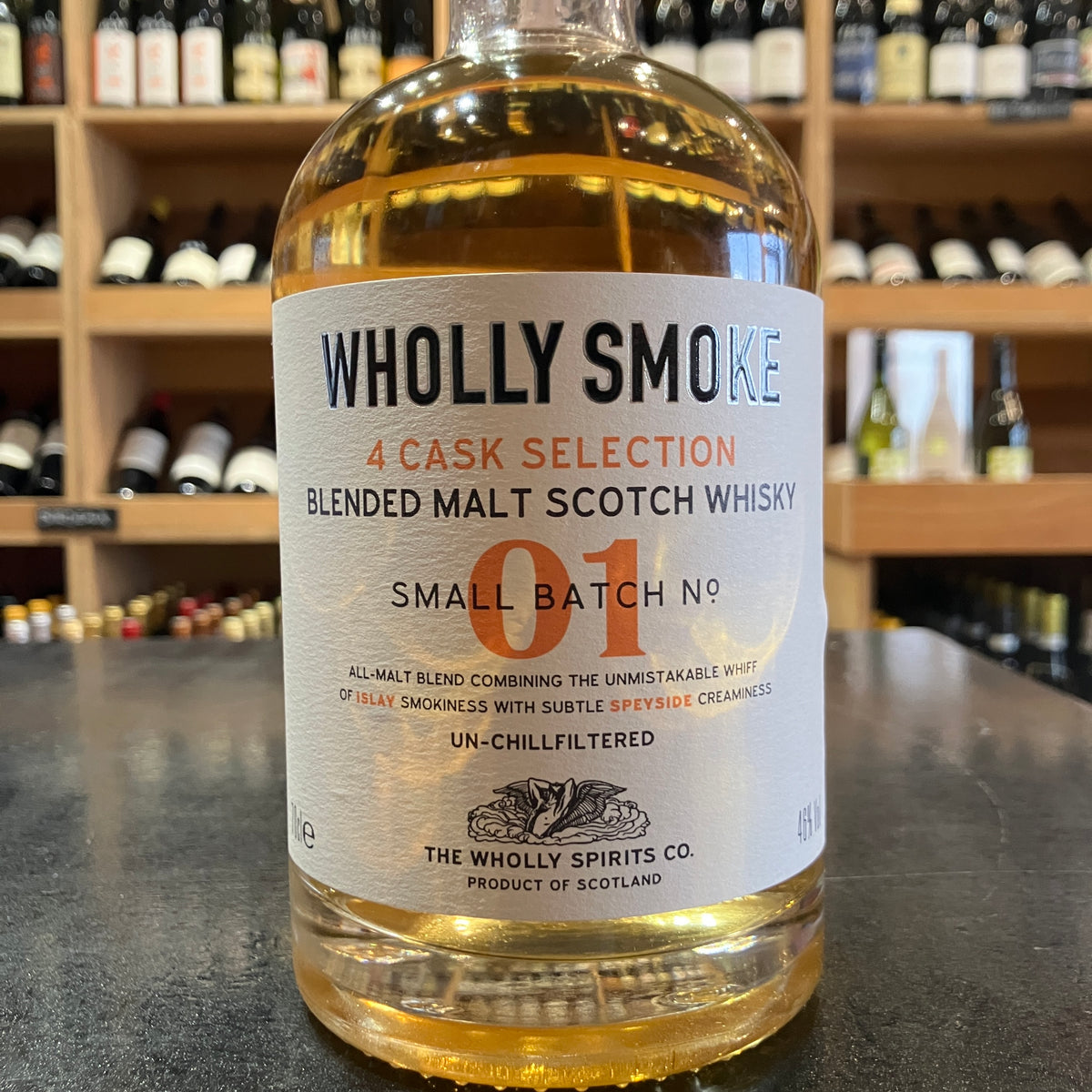Wholly Smoke Blended Malt Scotch Whisky 70cl - Butler's Wine Cellar Brighton