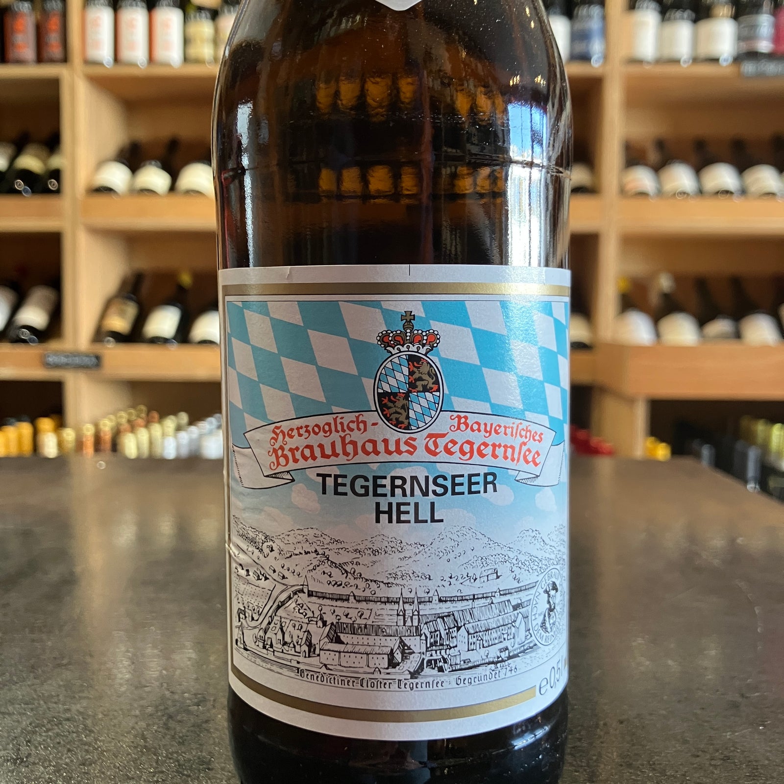 Tegernseer Hell 50cl 4.8% ABV - Butler's Wine Cellar Brighton