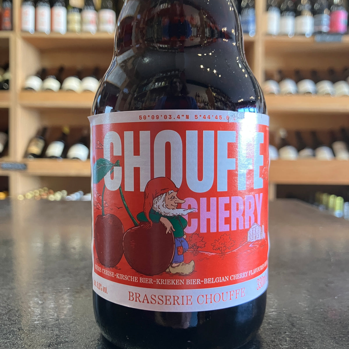 Cherry Chouffe 8% ABV 33cl - Butler's Wine Cellar Brighton