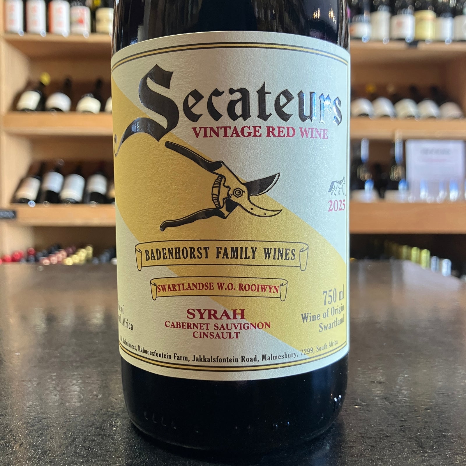 Secateurs Shiraz Cinsault Badenhorst 2025 - Butler's Wine Cellar Brighton