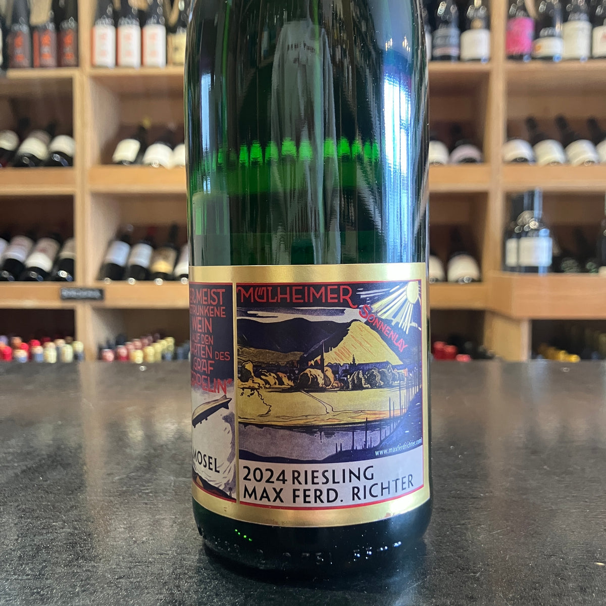 Mulheimer Sonnenlay Riesling 'Zeppelin' label Richter 2024 - Butler's Wine Cellar Brighton