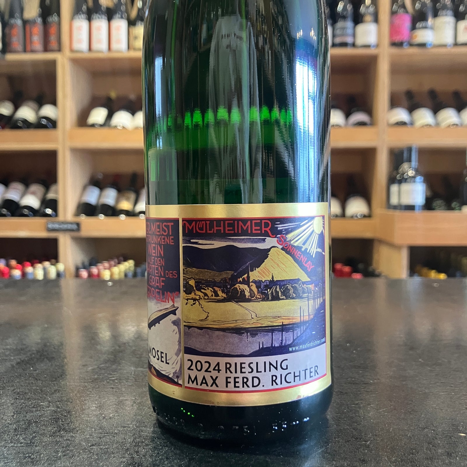 Mulheimer Sonnenlay Riesling 'Zeppelin' label Richter 2024 - Butler's Wine Cellar Brighton