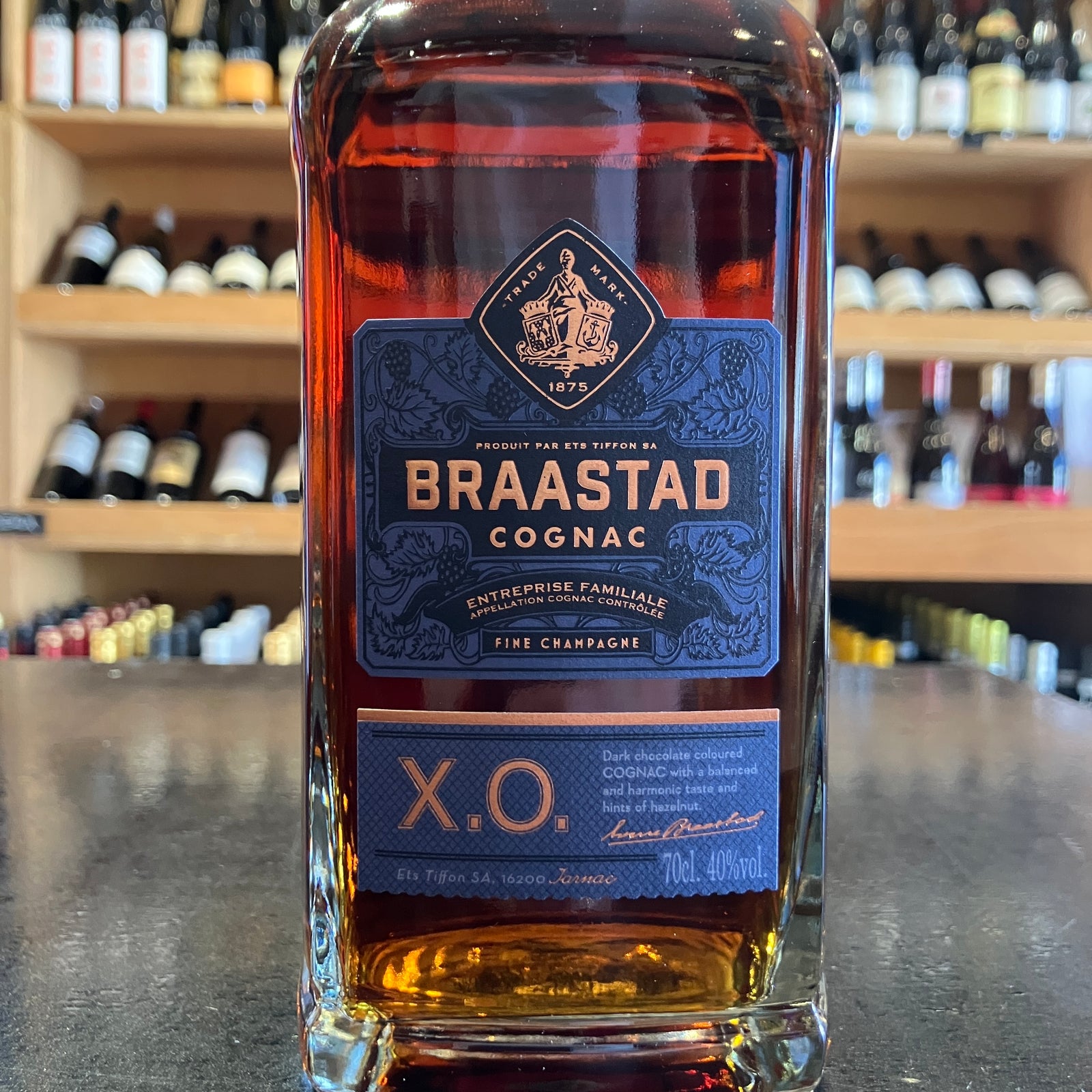 Braastad XO Cognac 700ml 40% - Butler's Wine Cellar Brighton