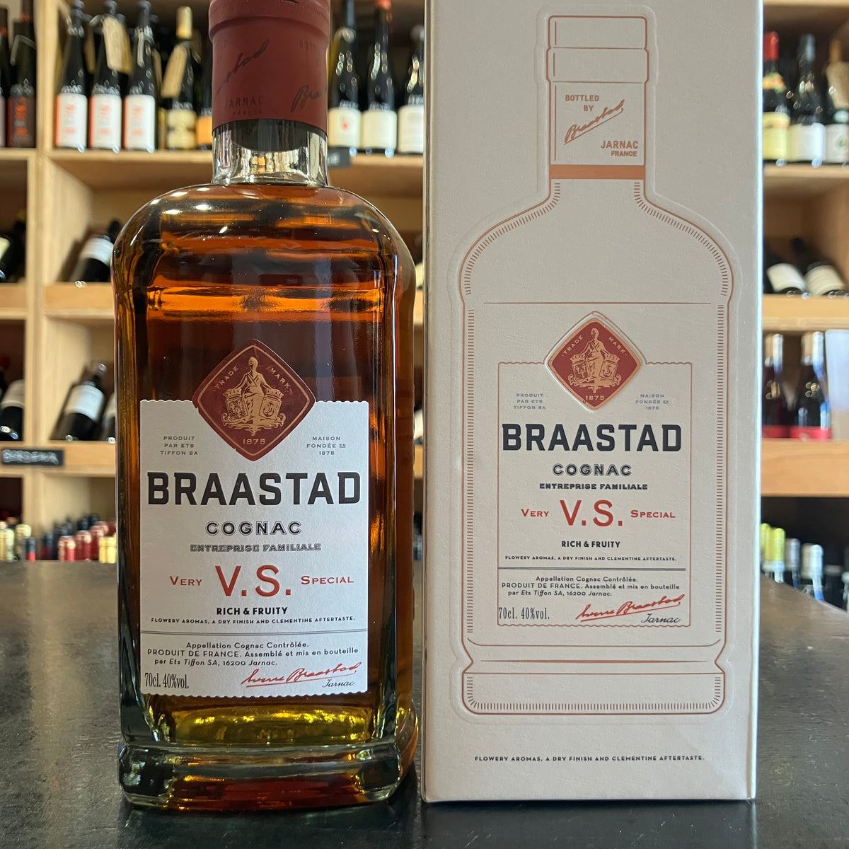 Braastad VS Cognac 700ml 40% - Butler's Wine Cellar Brighton