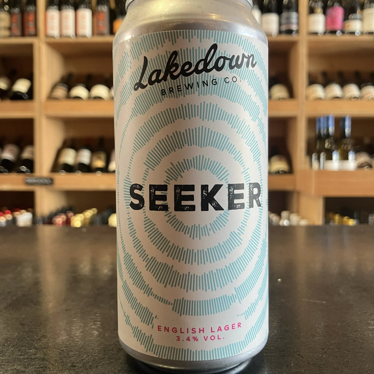 Lakedown 'Seeker' English Lager 3.4% 440ml can