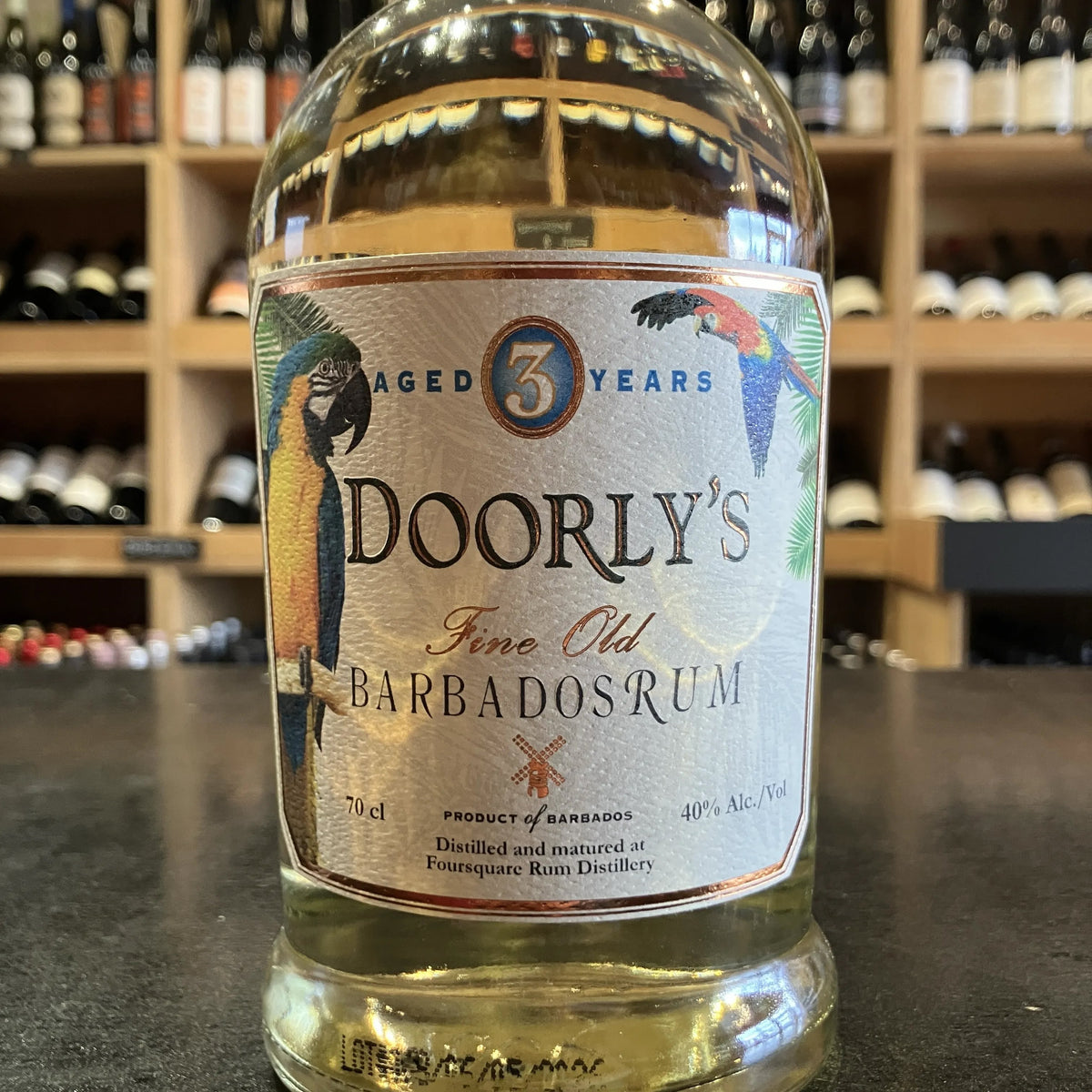 Doorly's 3 Year Old White Rum 40% 700ml - Butler's Wine Cellar Brighton
