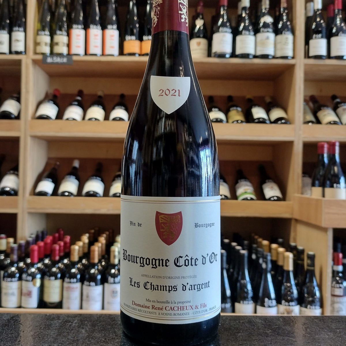 Réné Cacheux Bourgogne Pinot Noir Les Champs d’Argent 2021 - Butler&#39;s Wine Cellar Brighton