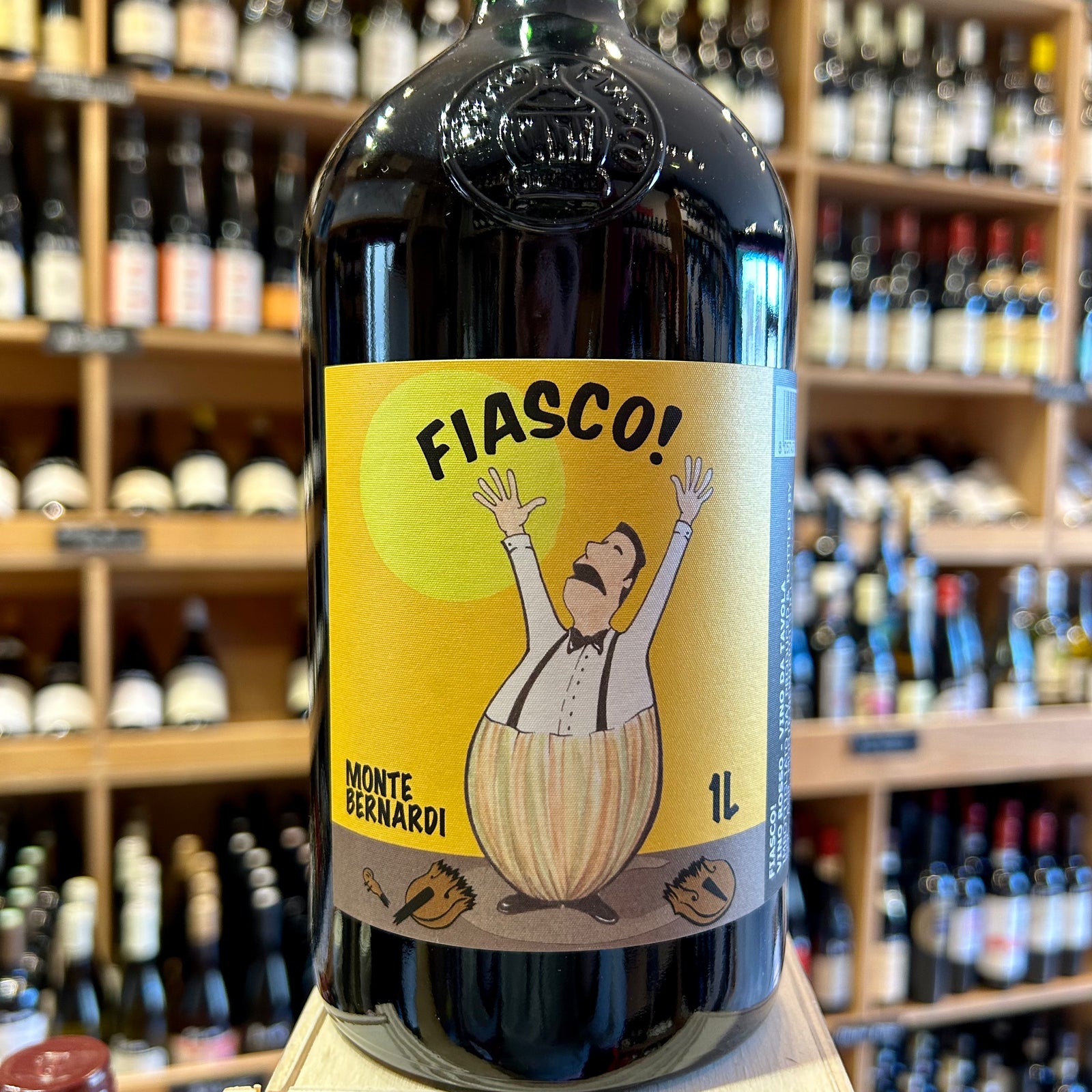 Monte Bernardi Fiasco! Vino Toscano NV 1 Litre - Butler's Wine Cellar Brighton