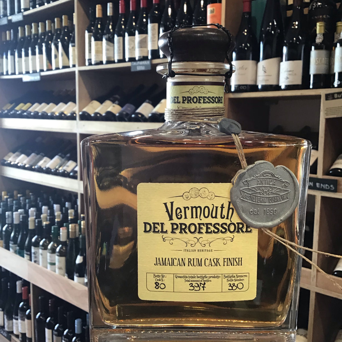 Del Professore Vermouth Jamaican Rum Finished 21%  0.50L - Butlers Wine Cellar Brighton