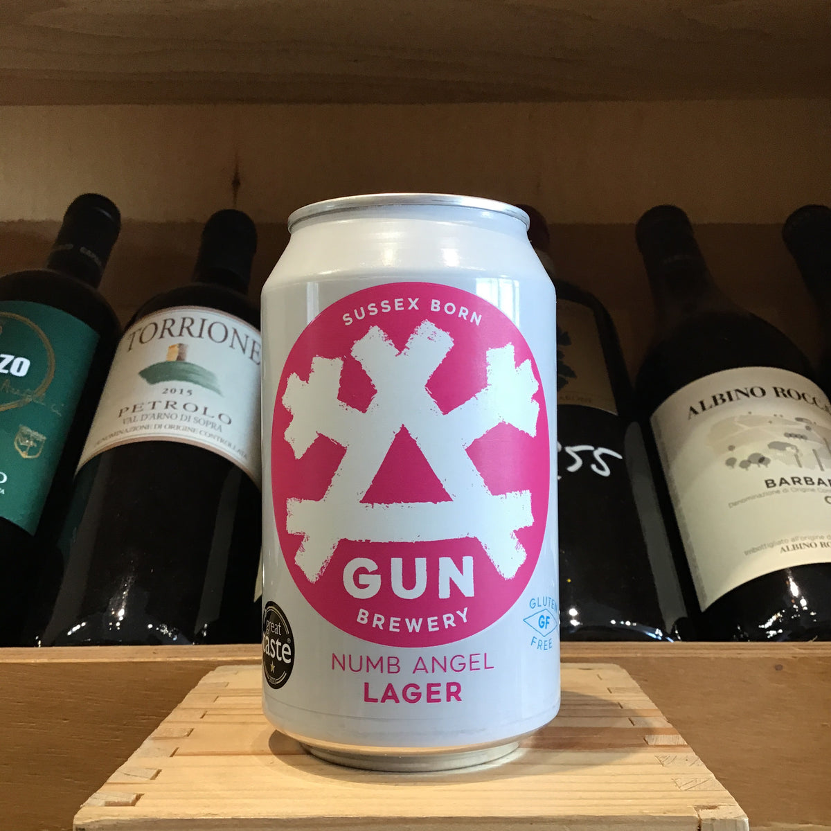 Gun Brewery Numb Angel Lager 33cl 4.0% Abv Can - Butlers Wine Cellar Brighton