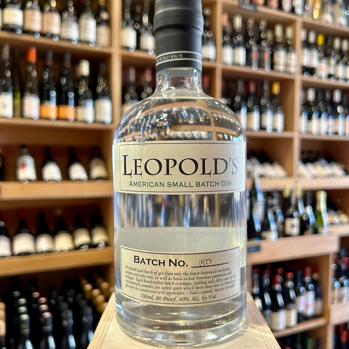 Leopold&#39;s American Small Batch Gin 70cl 40% - Butler&#39;s Wine Cellar Brighton