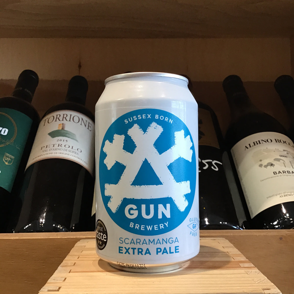 Gun Brewery Scaramanga Extra Pale 33cl 3.9% Abv Can - Butlers Wine Cellar Brighton