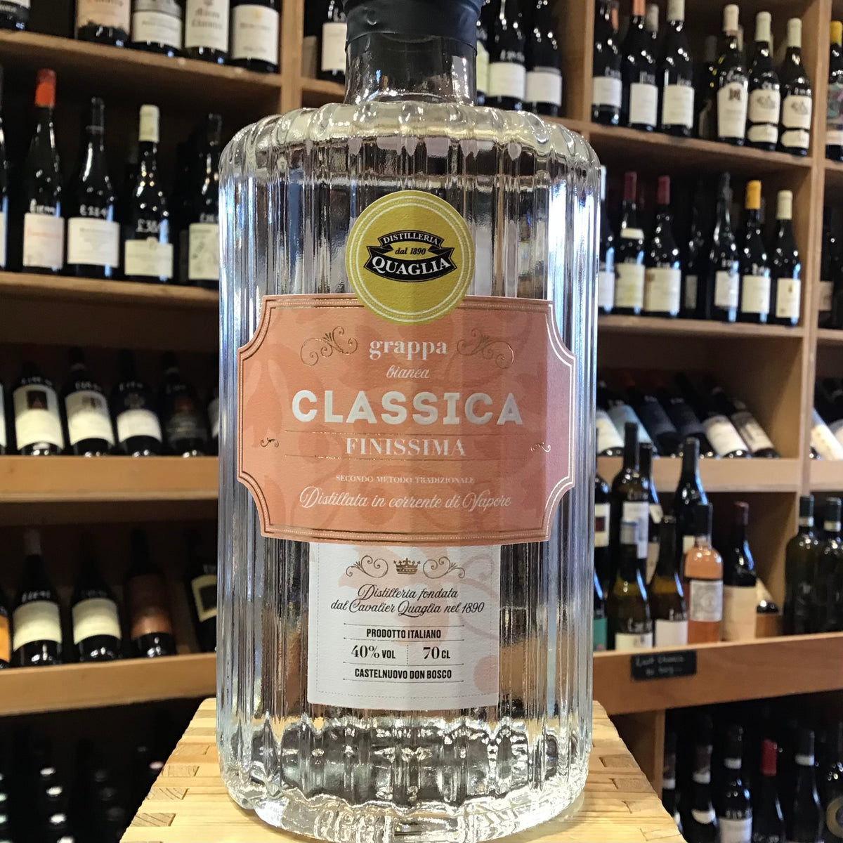 Quaglia Grappa Classica 40% 70cl - Butler&#39;s Wine Cellar Brighton