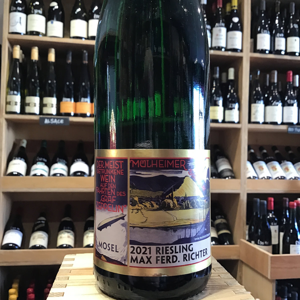 Mulheimer Sonnenlay Riesling &#39;Zeppelin&#39; label Richter 2021 - Butler&#39;s Wine Cellar Brighton