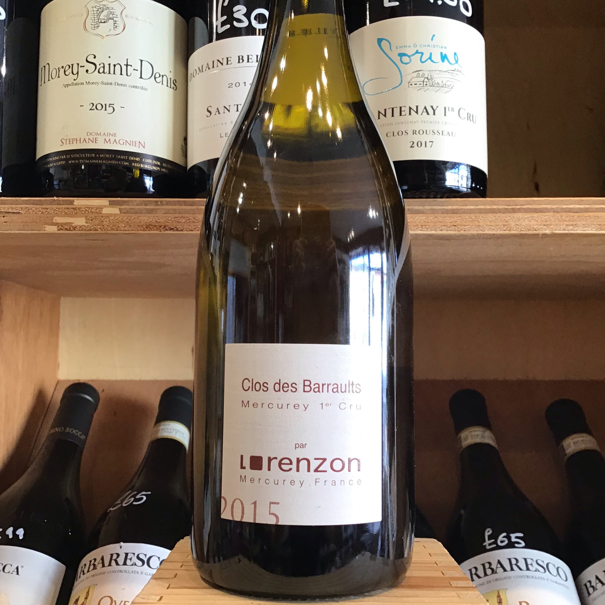 Mercurey 1er Cru Blanc Clos Barraults 2015 Bruno Lorenzon - Butlers Wine Cellar Brighton